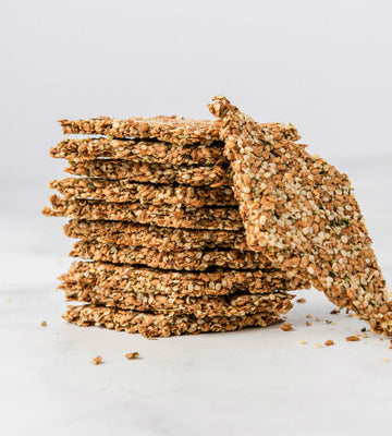 Gluten Free Flax & Hemp Seed Crackers
